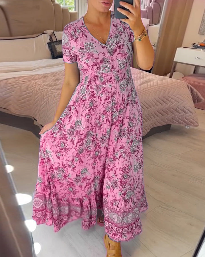Wibia | Vestito con scollo a V e stampa floreale
