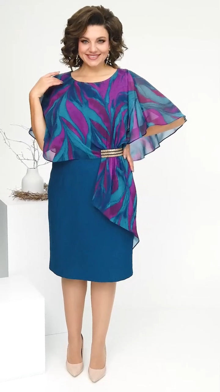 Mirabella | Abito elegante con dettagli drappeggiati