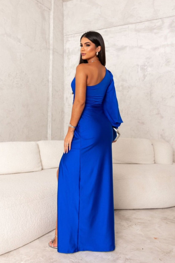 Araceli | Vestito in raso a manica unica