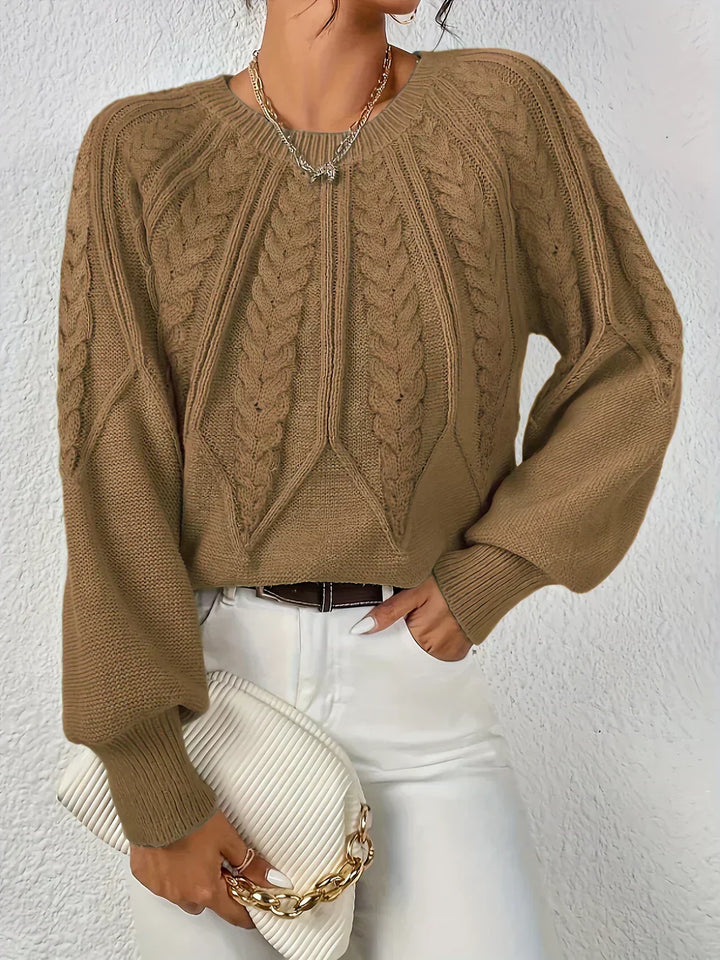 Ivonne | Maglione elegante e casual a motivo treccia