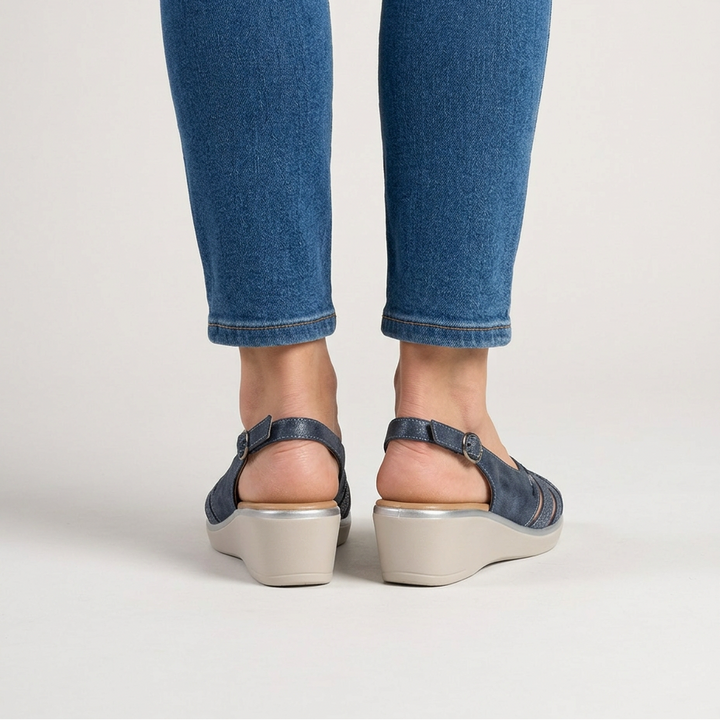 Carmela | Sandali con Zeppa e Strass
