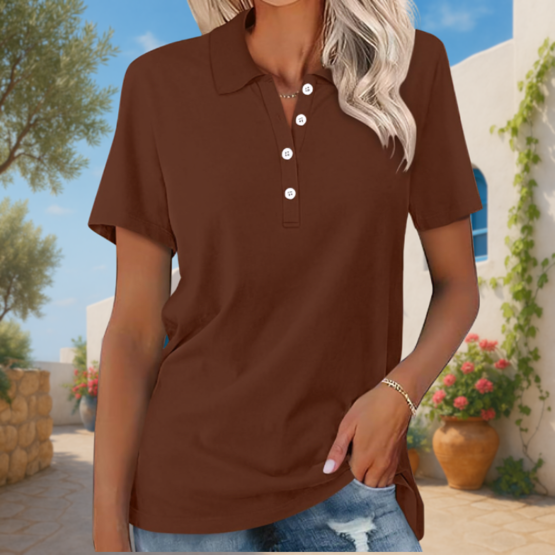 Mia | Polo in materiali sostenibili per donna