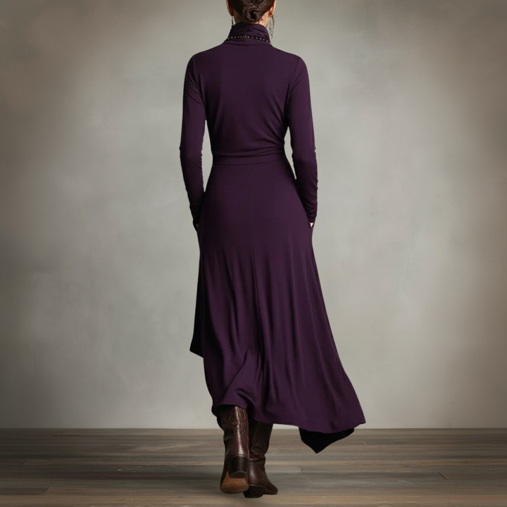 Élorya | Abito drappeggiato Eleganza Profonda