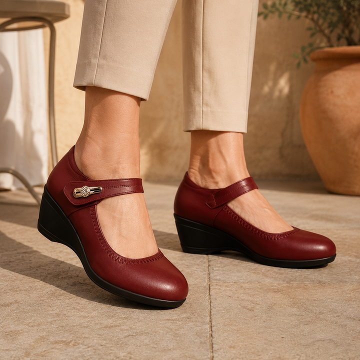 Lydia | Scarpe con Zeppa e Cinturino