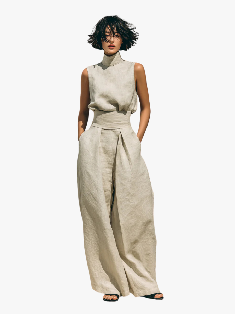 Fiordalina | Set completo con pantaloni ampi da donna