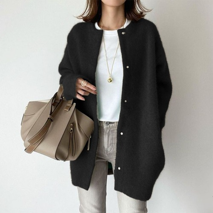 Ariadna | Elegante giacca in cashmere lavorata a maglia