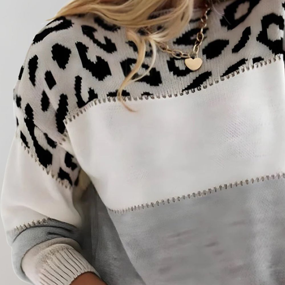 Cléa | Maglione Leopardato Chic