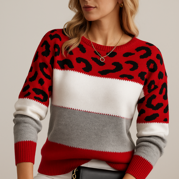 Cléa | Maglione Leopardato Chic