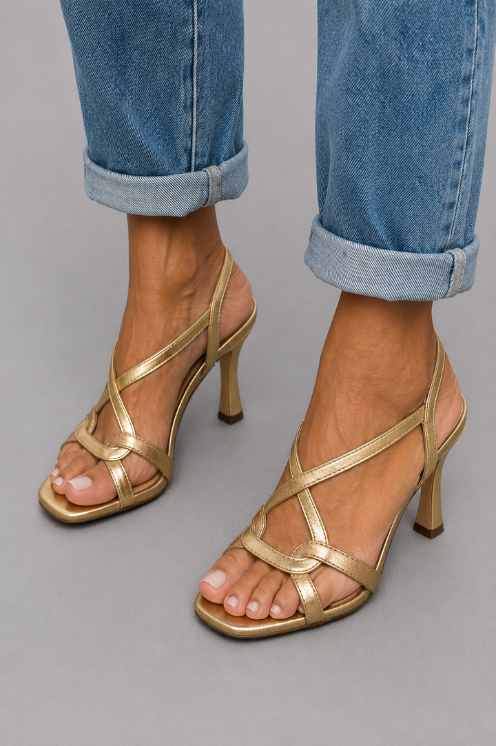 Cassandra | Tacco Dorato Donna