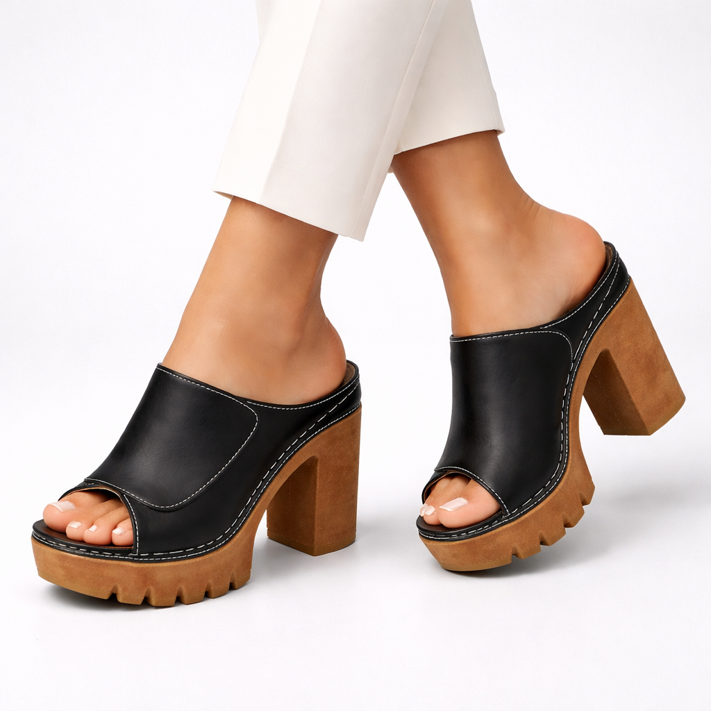 Louise | Sabot con tacco a blocco