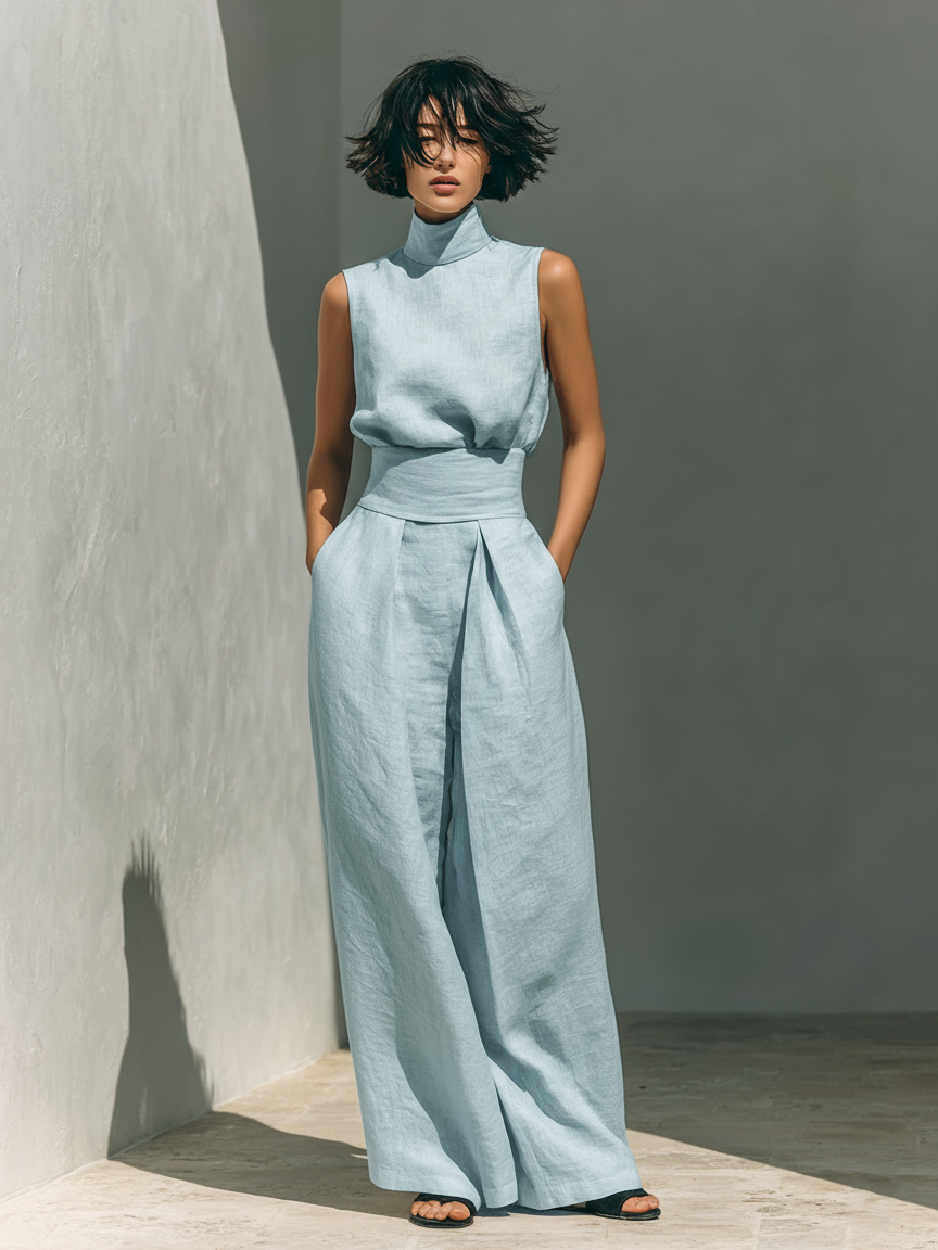 Fiordalina | Set completo con pantaloni ampi da donna