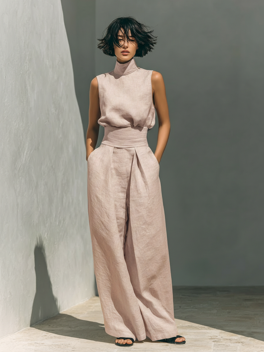 Fiordalina | Set completo con pantaloni ampi da donna