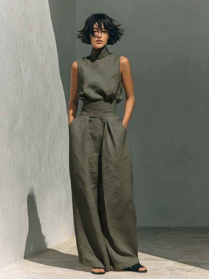 Fiordalina | Set completo con pantaloni ampi da donna