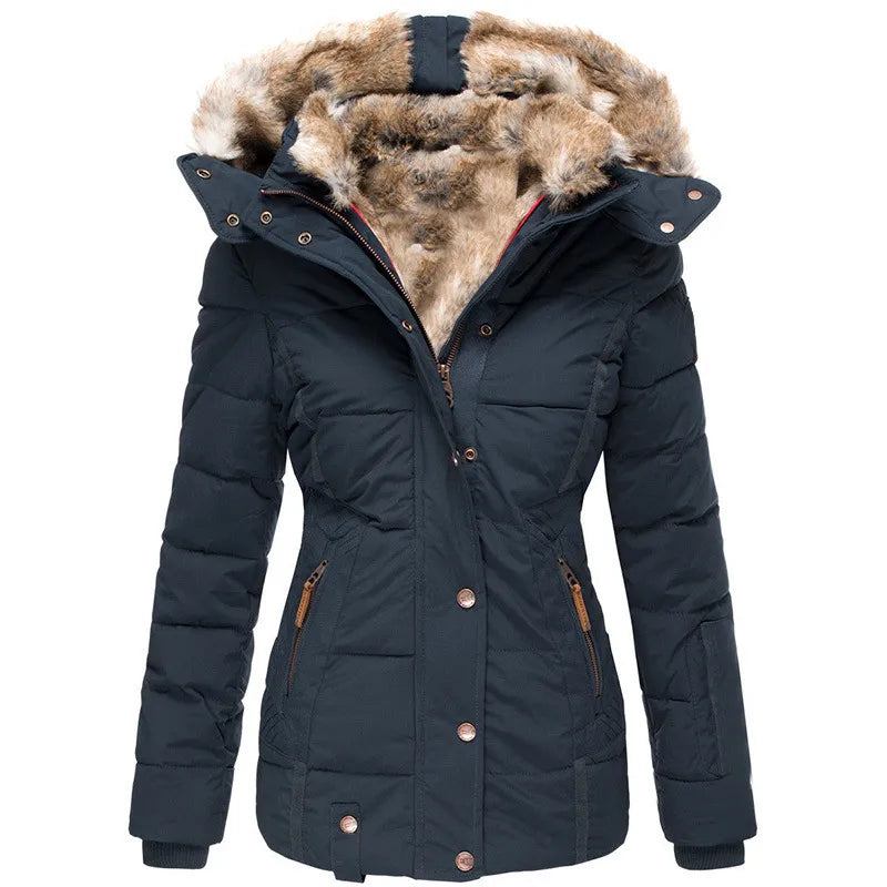 Marisol | cappotto invernale caldo con fodera in pelliccia
