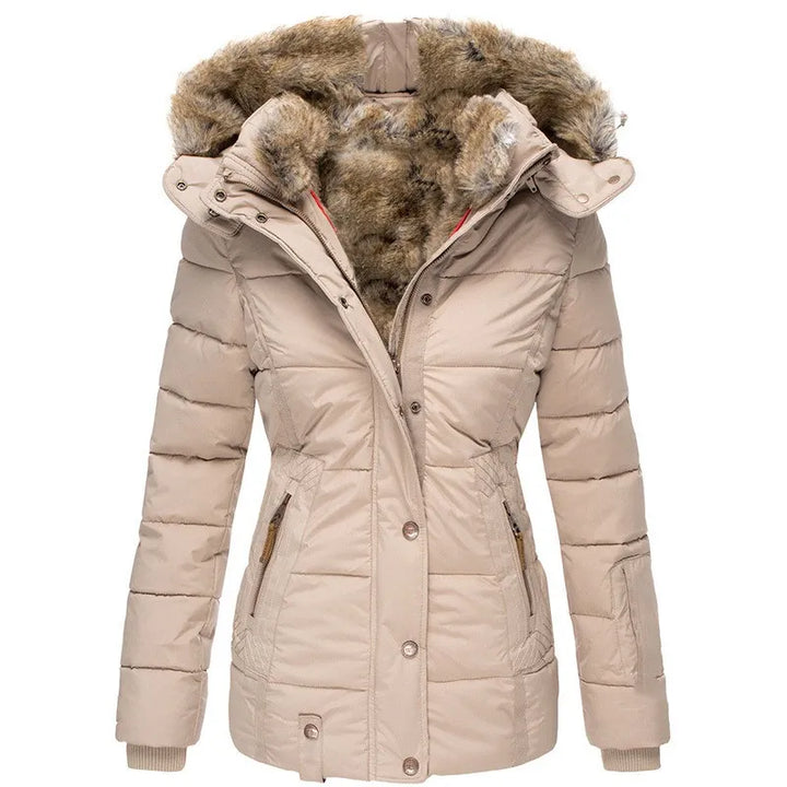 Marisol | cappotto invernale caldo con fodera in pelliccia
