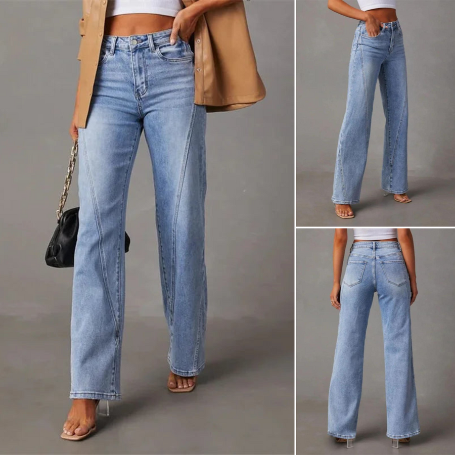 Carina | Jeans a vita alta larghi