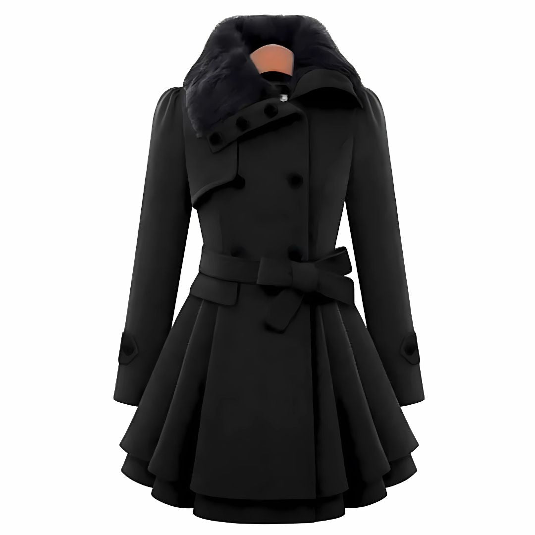 Brenda | Trench-coat elegante in pelle sintetica