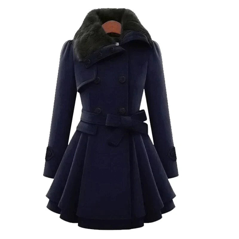 Brenda | Trench-coat elegante in pelle sintetica