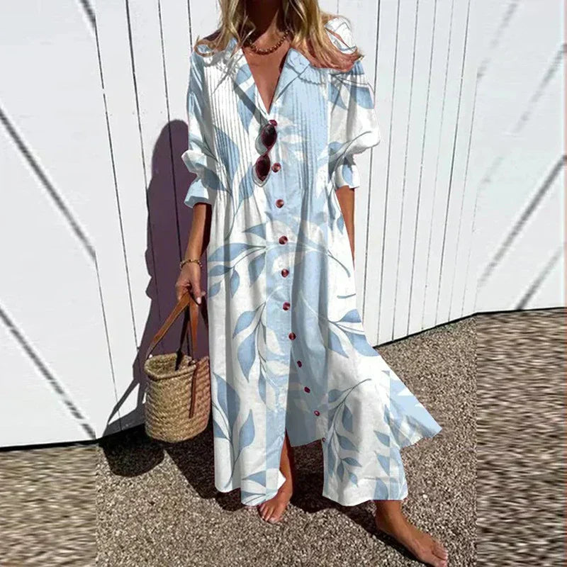 Maisie | Vestito lungo bohemiano che valorizza la silhouette