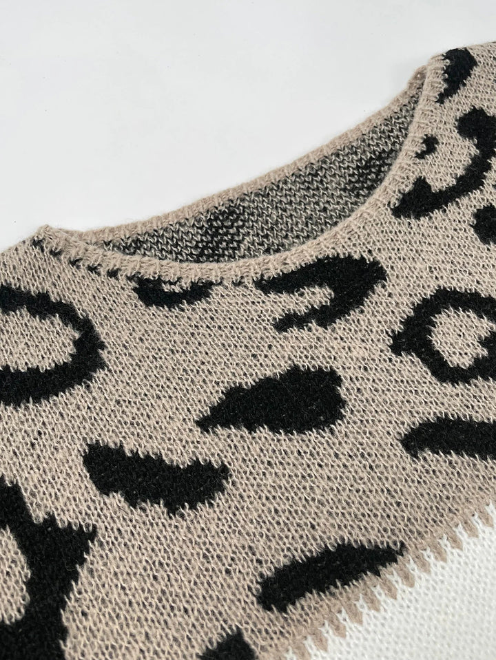Edith | Maglione con stampa leopardata
