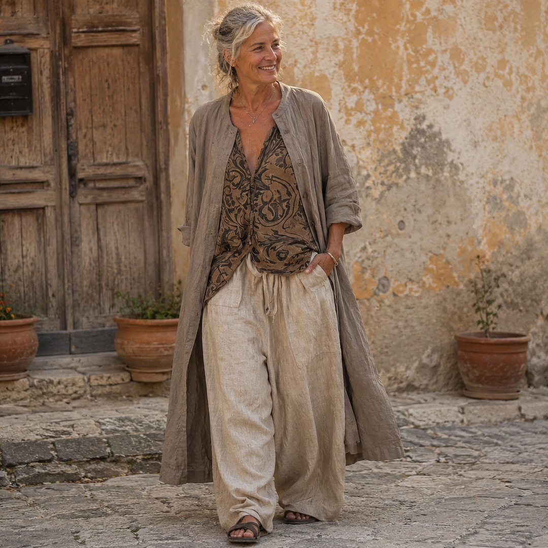 Giulia | Completo Bohemien Fluido Stratificato