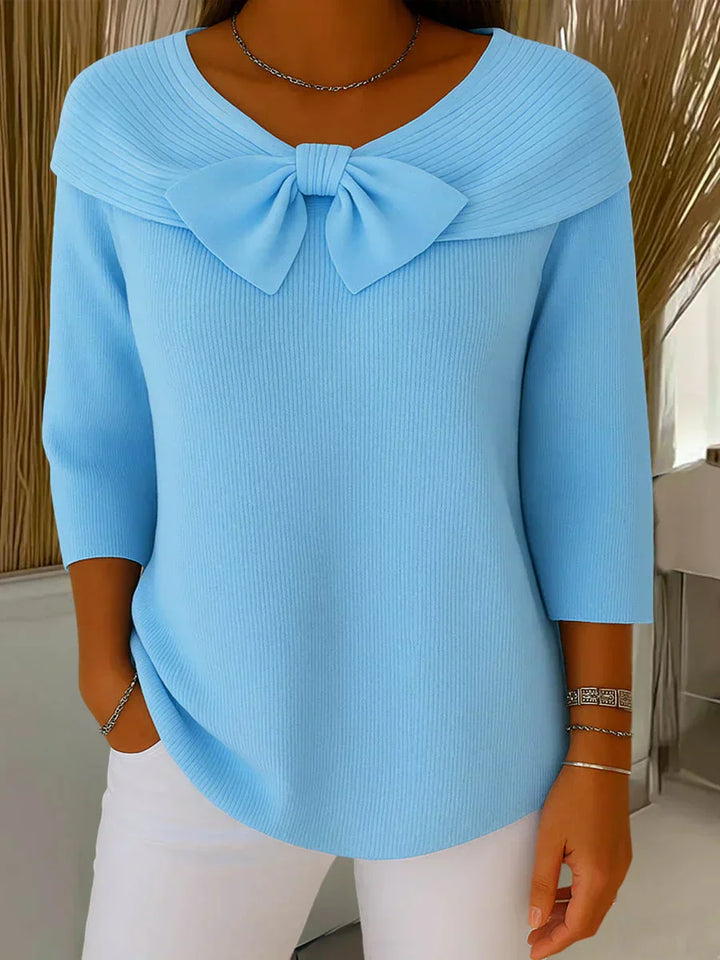 Lirya | Top in maglia elegante con nodo