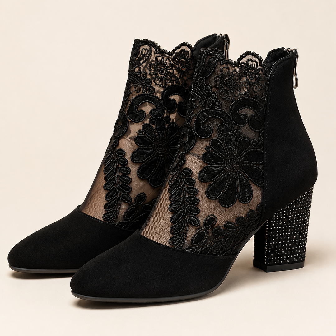 Fiorella | Tronchetto elegante con dettaglio floreale