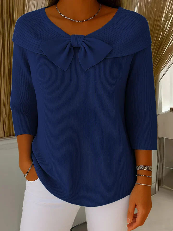 Lirya | Top in maglia elegante con nodo