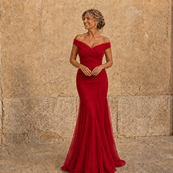 Micaela | Abito Maxi Scollo Incrociato