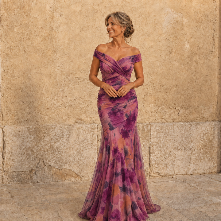 Micaela | Abito Maxi Scollo Incrociato