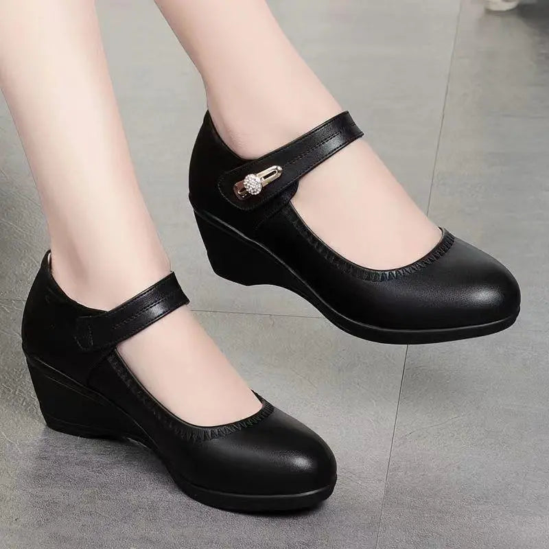 Lydia | Scarpe con Zeppa e Cinturino