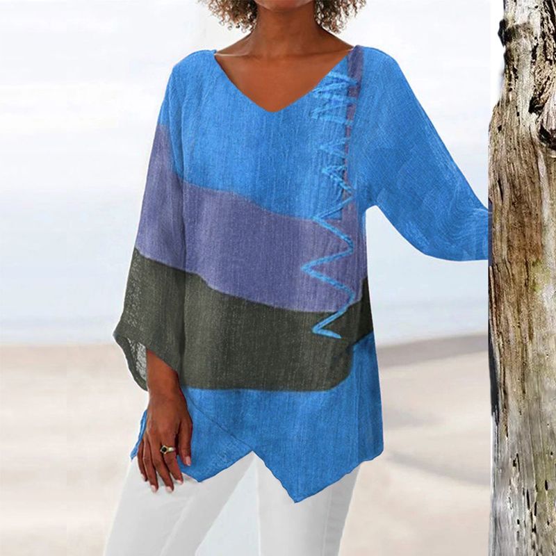Hélène | Camicetta asimmetrica per donna in stile bohemio