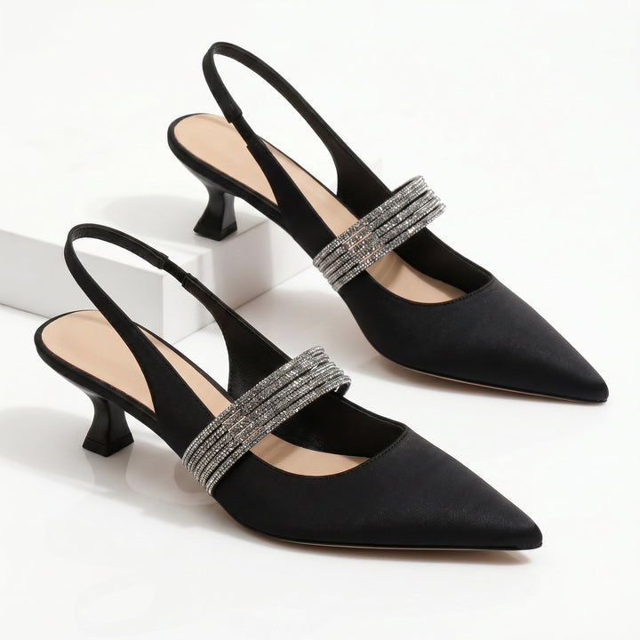 Ginevra | Kitten Heel con Cristalli