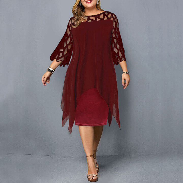 Isabella | Abito midi chic taglia grande per donne moderne