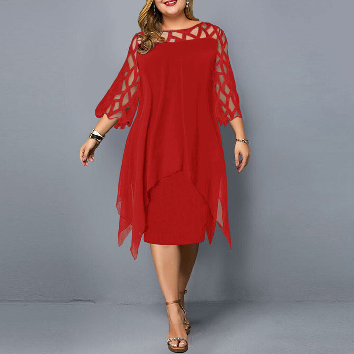 Isabella | Abito midi chic taglia grande per donne moderne
