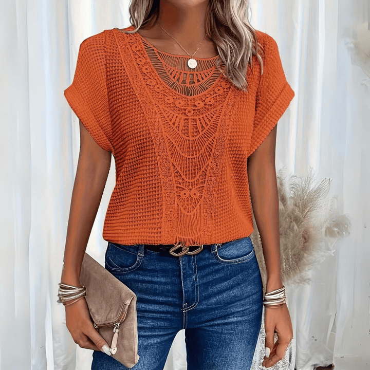 Clara | Top bohémien all'uncinetto