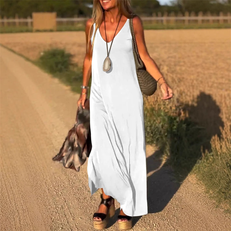 Sierra | Vestito lungo estivo con scollo a V