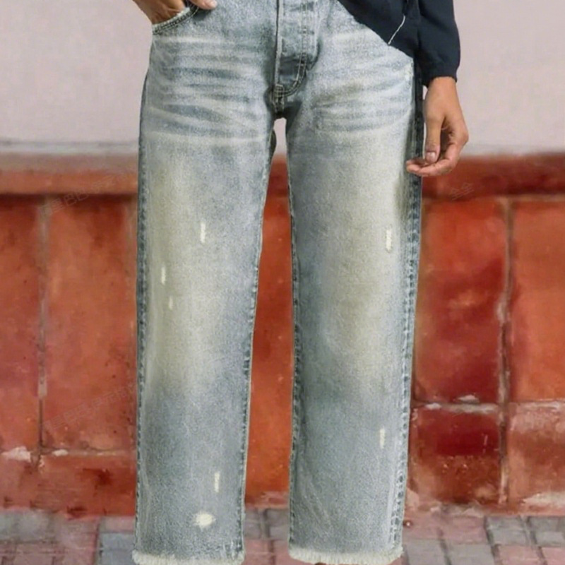 Simona | Jeans dritti corti retrò