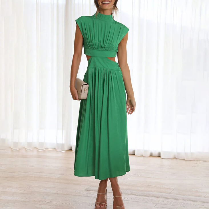 Emilia | Abito elegante a collo alto