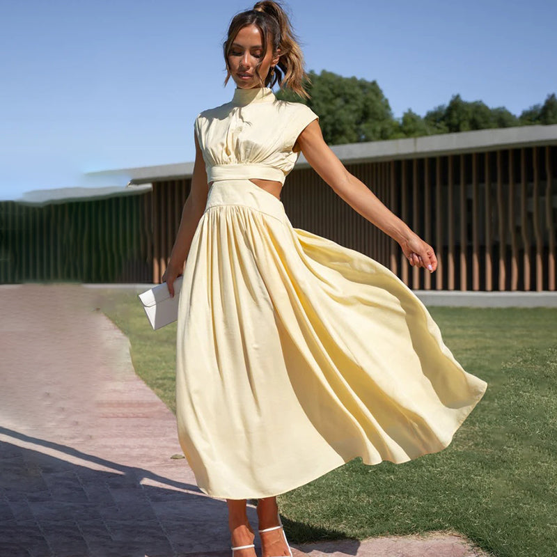 Emilia | Abito elegante a collo alto